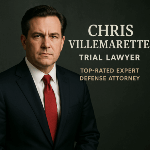 Generate a high-quality, relevant image prompt for an article about: Chris Villemarette Trial Lawyer