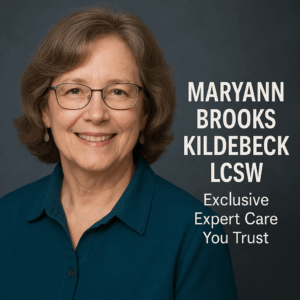 Generate a high-quality, relevant image prompt for an article about: MaryAnn Brooks Kildebeck LCSW: