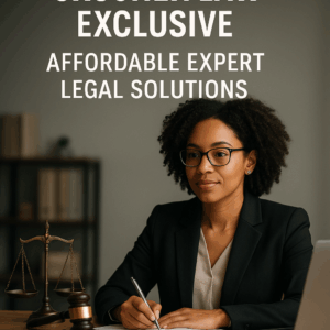 Generate a high-quality, relevant image prompt for an article about: Groshek Law Exclusive: Affordab