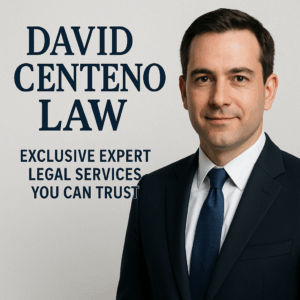 Generate a high-quality, relevant image prompt for an article about: David Centeno Law: Exclusive Ex