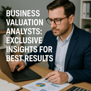 Generate a high-quality, relevant image prompt for an article about: Business Valuation Analysts: Ex