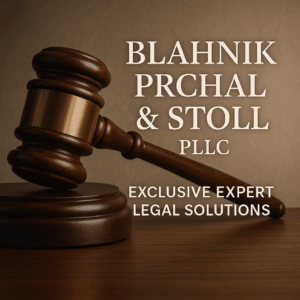 Generate a high-quality, relevant image prompt for an article about: Blahnik Prchal & Stoll PLLC Exc