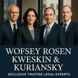 Generate a high-quality, relevant image prompt for an article about: Wofsey Rosen Kweskin & Kuriansk