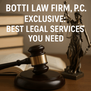 Generate a high-quality, relevant image prompt for an article about: Botti Law Firm P.C Exclusive: B