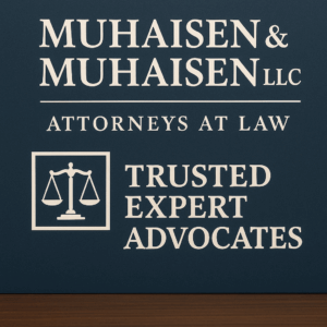 Generate a high-quality, relevant image prompt for an article about: Muhaisen & Muhaisen LLC Attorne