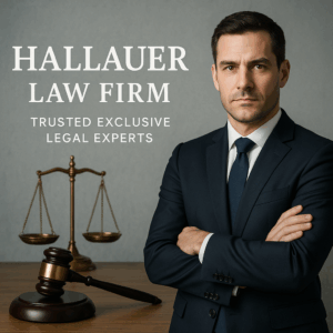 Generate a high-quality, relevant image prompt for an article about: Hallauer Law Firm | Trusted Exc