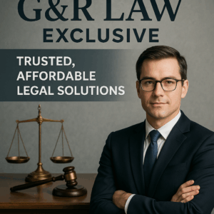 Generate a high-quality, relevant image prompt for an article about: G&R Law Exclusive: Trusted, Aff