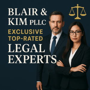 Generate a high-quality, relevant image prompt for an article about: Blair & Kim PLLC: Exclusive Top